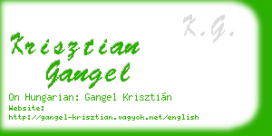 krisztian gangel business card
