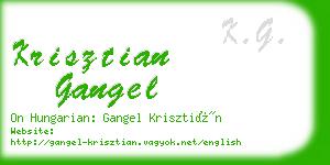 krisztian gangel business card